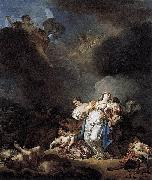 Niobe and her children killed by Apollo et Artemis